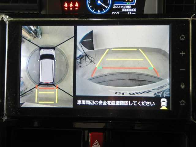 ルーミー １．０カスタムＧ　全方位カメラ　９インチディスプレイオーディ　アイドリング　両側電動ＳＤ　電動格納式ドアミラー　ＬＥＤヘット　コーナーソナー　バックビューモニター　シートヒータ　衝突回避ブレーキ　ＵＳＢ　Ａライト　ＴＶ　地デジ　スマートキー　衝突安全ボディ　ＰＷ（4枚目）