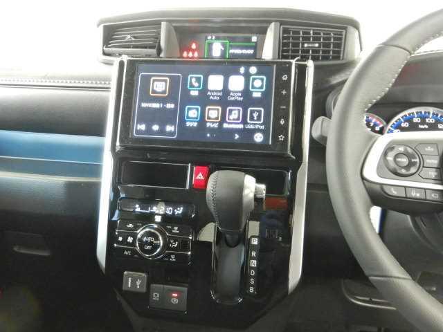 ルーミー １．０カスタムＧ　全方位カメラ　９インチディスプレイオーディ　アイドリング　両側電動ＳＤ　電動格納式ドアミラー　ＬＥＤヘット　コーナーソナー　バックビューモニター　シートヒータ　衝突回避ブレーキ　ＵＳＢ　Ａライト　ＴＶ　地デジ　スマートキー　衝突安全ボディ　ＰＷ（7枚目）