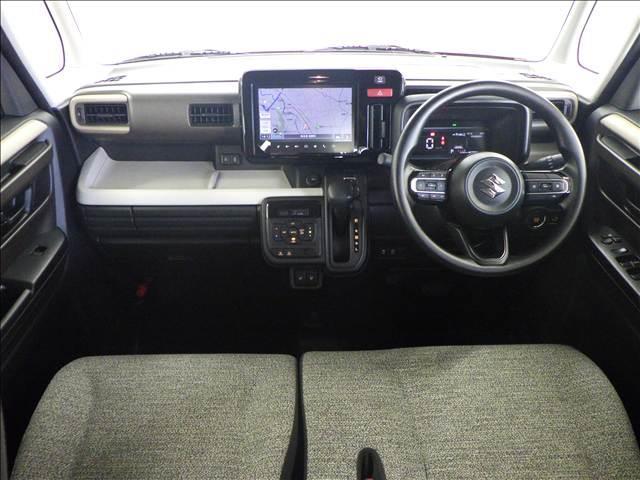スペーシア ハイブリッドＸ　全方位カメラ　９インチコネクトナビ／ＴＶ　ＴＶ＆ナビ　運転席エアバッグ　デュアルセンサーブレーキ　ＥＴＣ　サイドエアバッグ　電格ミラー　バックアイカメラ　フルセグテレビ　運転席助手席エアバッグ　前席シートヒーター　ＬＥＤ　ＵＳＢ　ＥＳＰ（3枚目）