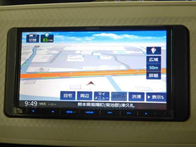 ムーヴキャンバス Ｘ　メモリナビ／ＴＶ　バックカメラ　プッシュスタート　ＥＴＣ　ナビＴＶ　キーレスエントリー　バックモニター　フルオートエアコン　両側スライド　運転席エアバッグ　電動格納ミラー　アイドルストップ　オートライト　インテリキー　ＥＴＣ　ＥＳＣ　盗難防止システム　ＡＢＳ（5枚目）