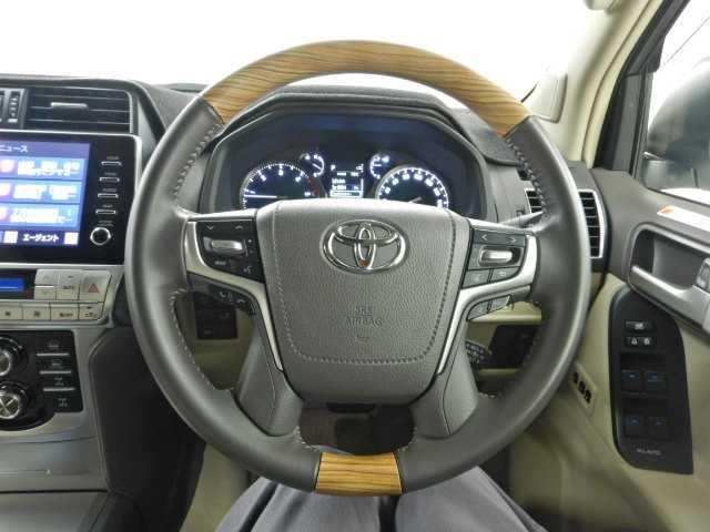 ランドクルーザープラド ２．８ＤＴ　ＴＺ－Ｇ　サンルーフ　全方位カメラ　ナビ／ＴＶ　オートハイビーム　サイドカメラ　エアシート　横滑り防止装置　ナビ＆ＴＶ　ＬＥＤライト　パノラミックビュー　オートクルーズコントロール　パワーウィンドウ　電動格納サードシート　電動シート　３列シート（8枚目）