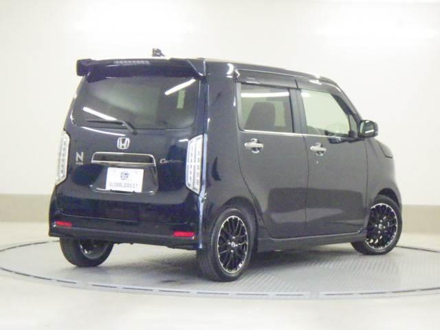 Ｎ－ＷＧＮカスタム カスタム　Ｌ・ターボ　８インチナビ／ＴＶ　ＬＥＤライト　衝突被害軽減装置　ＬＥＤランプ　ワンオーナー車　クリアランスソナー　Ｂカメ　サイドエアバック　前席シートヒーター　メモリーナビ　イモビ　スマートキー・プッシュスタート　キーフリー　横滑り防止　Ａライト（2枚目）