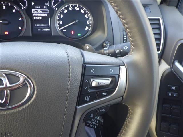 ランドクルーザープラド ２．８Ｄ－ＴＢ　ＴＺ－Ｇ　サンルーフ　革　９インチナビ　オートハイビーム　エアシート　横滑り防止装置　ＬＥＤライト　パノラミックビュー　オートクルーズコントロール　パワーウィンドウ　電動格納サードシート　電動シート　３列シート　メモリーナビ　４ＷＤ　ナビ（39枚目）