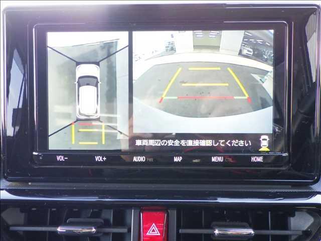 ライズ １．０Ｚ　モデリスタエアロ　全方位カメラ　９インチナビ／ＴＶ　ＳＤナビゲーション　コーナーセンサ　電動格納ミラー　誤発進抑制機能　エアコン　エアロ　シートヒータ　衝突安全ボディ　スマートキー＆プッシュスタート　ＵＳＢポート　ＶＳＡ　盗難防止装置　ワンセグ　ＡＢＳ（4枚目）