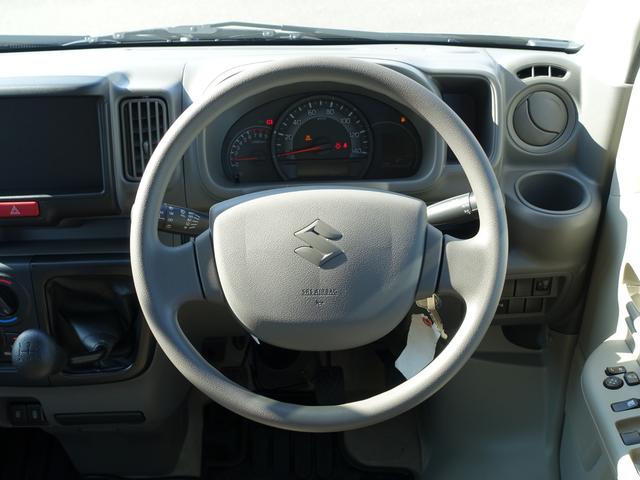 エブリイ ＪＯＩＮ６型　パートタイム４ＷＤ　５ＭＴ　軽量衝撃吸収ボディ　歩行者傷害軽減ボディー・頭部衝撃軽減構造インテリア（前席）・運転席・助手席ＳＲＳエアバッグ・頚部衝撃緩和フロントシート・デュアルカメラブレーキサポート・誤発進抑制機能・車線逸脱警報機能（19枚目）
