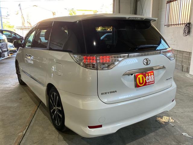 エスティマ アエラス プレミアムエディション TV ナビ バックカメラ Bluetooth 純正18インチホイール ハーフレザーシート フリップダウンモニター パワーシート ビルトインETC オットマン 両側パワスラ(15枚目)