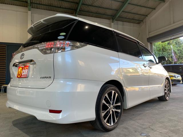 エスティマ アエラス プレミアムエディション TV ナビ バックカメラ Bluetooth 純正18インチホイール ハーフレザーシート フリップダウンモニター パワーシート ビルトインETC オットマン 両側パワスラ(21枚目)