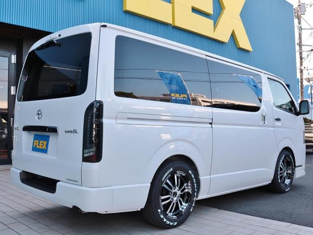 スーパーGL ダークプライムII 両側パワースライドドア付き FLEXスポイラー デルフ0217AW ナスカータイヤ プレステージLEDテール 2インチローダウン フルセグナビ ETC パノラミックビューモニター フォグLED(3枚目)