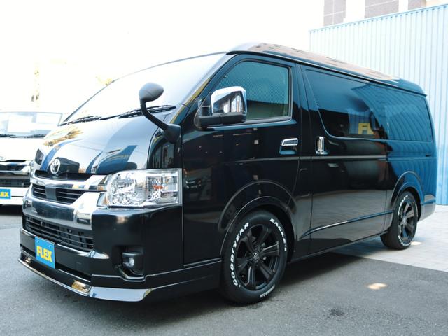 GL ロング シートアレンジVer2 床張り施工 フルフラットベッドキット テーブル フロントスポイラー 1.5ローダウン オーバーフェンダー バルベロAW プレステージLEDテール ナビ フリップダウンモニター(22枚目)