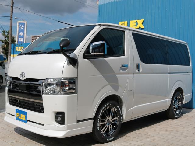 ハイエースバン スーパーＧＬ　ダークプライムＩＩ　登録済み未使用車　ＦＬＥＸフルカスタム　アルパインフローティングナビ　ＨＤＭＩ　フロントスポイラー　オーバーフェンダー　デルフＡＷ　ネオトレーステール　ＥＴＣ　ＰＶＭ　両側パワスラ　デジタルインナー（23枚目）