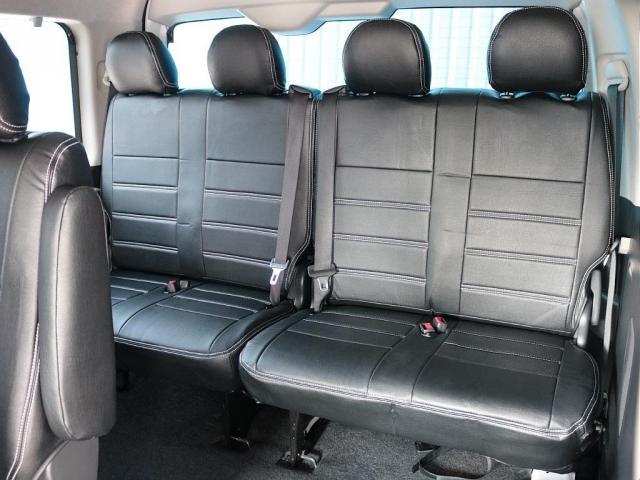 ハイエースワゴン GL ロング 7型ワゴン 純正シート配列カスタム 新品フロントスポイラー 新品オバフェン 新品アルティメットテール 新品デルフ06AW 新品シートカバー 新品フットパネル フルセグナビ HDMI 後席モニター(11枚目)