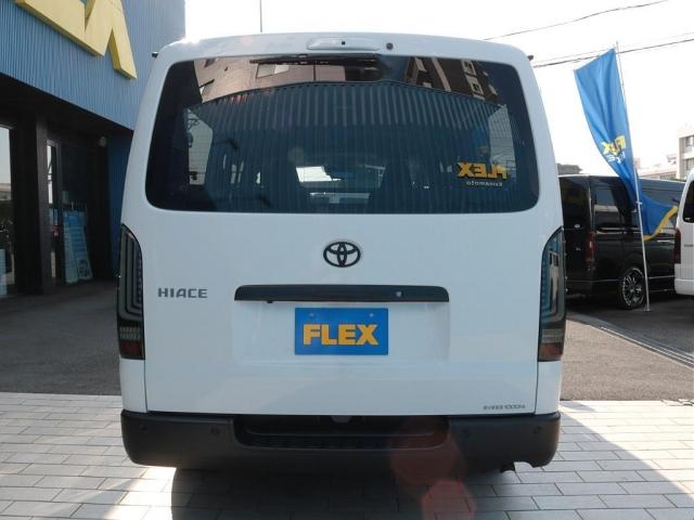 ハイエースバン ロングDX ブラックED リヤクーラー・ヒーター付 ヘッドライトインナーブラック フロントスポイラー バルベロHEX17AW オバフェン アルティメットIIテール シートカバー ベッドキット フルセグナビ PVM(20枚目)