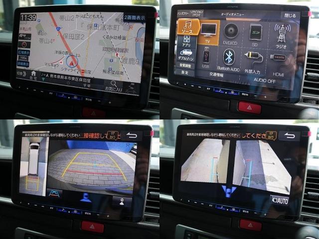 ハイエースワゴン GL ロング シートアレンジvariousヴァリアス 8ナンバーキャンピング 二の字レイアウト フローリング テーブル 前後アルパイン大画面モニター スポイラー デルフ06AW オバフェン LEDテール ローダウン(10枚目)