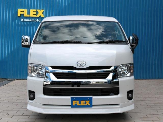 ハイエースワゴン GL ロング シートアレンジvariousヴァリアス 8ナンバーキャンピング 二の字レイアウト フローリング テーブル 前後アルパイン大画面モニター スポイラー デルフ06AW オバフェン LEDテール ローダウン(14枚目)