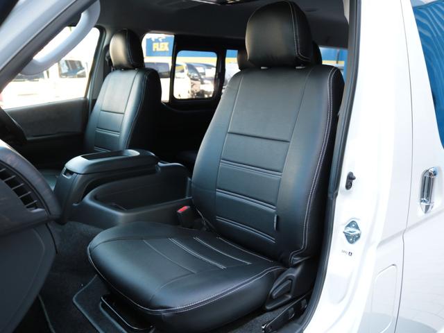 ハイエースワゴン GL ロング シートアレンジvariousヴァリアス 8ナンバーキャンピング 二の字レイアウト フローリング テーブル 前後アルパイン大画面モニター スポイラー デルフ06AW オバフェン LEDテール ローダウン(31枚目)