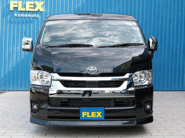 ハイエースワゴン GL ロング シートアレンジニューアス 1400mmセカンドシート フルフラットベッド 床張り テーブル アルパイン大画面ナビ 大画面後席モニター HDMI リアカーテン リアスモーク 前後ドラレコ 天井スピーカー(15枚目)