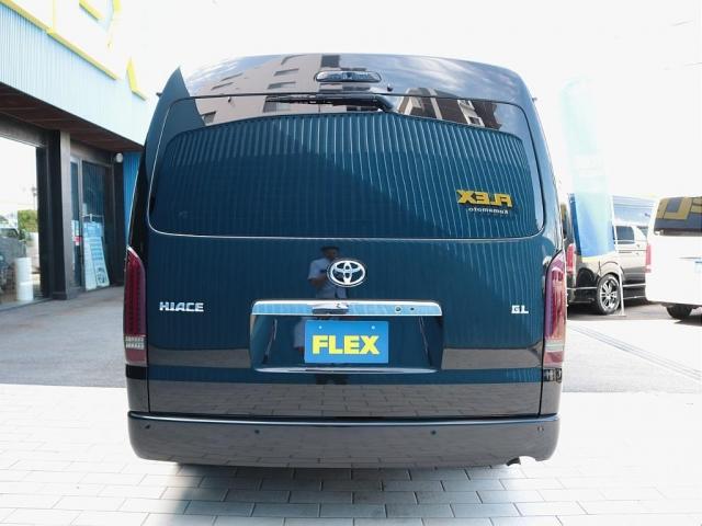 ハイエースワゴン GL ロング シートアレンジニューアス 1400mmセカンドシート フルフラットベッド 床張り テーブル アルパイン大画面ナビ 大画面後席モニター HDMI リアカーテン リアスモーク 前後ドラレコ 天井スピーカー(20枚目)