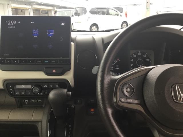 N-WGN L デモカー クルコン 衝突軽減B バックカメラ 純正ナビ フルセグ ETC 前後ドラレコ シートヒーター Pセンサー 誤発進抑制 DVD 禁煙車 ベンチシート 盗難防止システム ABS スマートキー(3枚目)