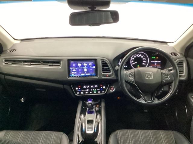 ヴェゼル ハイブリッドＺ・ホンダセンシング　クルコン　フロントカメラ　純正ナビ　ＥＴＣ　パドルシフト　レーダーサポート　ＤＶＤ再生機能　横滑り防止システム　バックアイカメラ　盗難防止装置　フルセ　シートヒーター付　スマ－トキ－　ＥＣＯモード（2枚目）