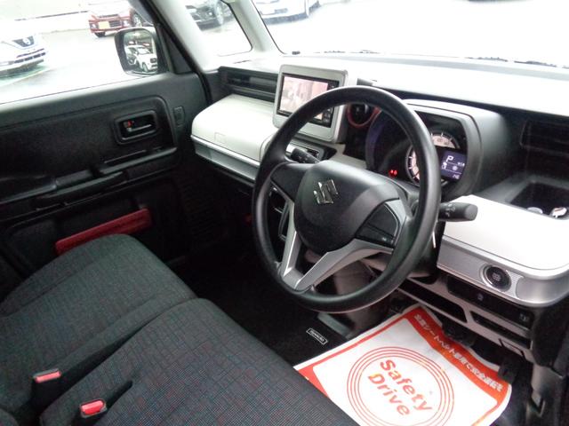 スペーシア ハイブリッドG 両側スライドドア TV クリアランスソナー 衝突被害軽減システム スマートキー アイドリングストップ ベンチシート CVT 盗難防止システム ABS ESC 衝突安全ボディ エアコン(11枚目)