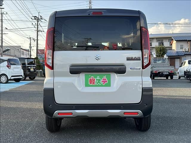 スペーシアギア ハイブリッドＸＺ　届出済未使用車　ブレーキサポート　レーンサポート　ソナー　クルーズコントロール　ＬＥＤヘッドライト　シートヒーター　スマートキー　アイドリングストップ　ガンメタリック２トーンルーフ仕様車（6枚目）