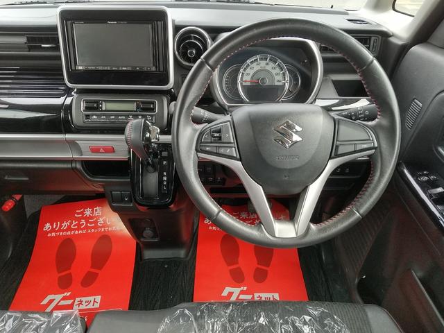 スペーシアカスタム ハイブリッドXS 両側パワスラドア・運転席シートヒーター・ETC・スリムサーキュレーター・ドラレコ・純正AW・コーナーセンサー・アイドリングストップ・オートライト・フルセグTV付ナビ・DVD・SD・バックカメラ(3枚目)