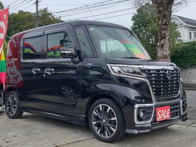 スペーシアカスタム ハイブリッドXS 両側パワスラドア・運転席シートヒーター・ETC・スリムサーキュレーター・ドラレコ・純正AW・コーナーセンサー・アイドリングストップ・オートライト・フルセグTV付ナビ・DVD・SD・バックカメラ(70枚目)