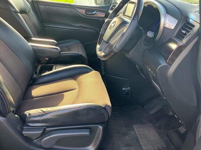 エルグランド 250ハイウェイスター 7人乗り ナビ フルセグTV バックカメラ ETC DVD再生 Bluetooth 左パワースライドドア キャプテンシート ハーフレザー インテリキー 18インチアルミ オートHIDライト 記録簿完備(41枚目)