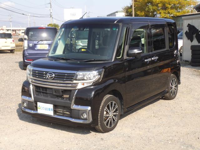 タント カスタムＸ　トップエディションＳＡＩＩ　社外ナビ　フルセグＴＶ　Ｂｌｕｅｔｏｏｔｈオーディオ　バックカメラ　オートライト　左パワースライドドア　ＬＥＤヘッドライト　スマートキー　プッシュスタート　エコアイドル　ＥＴＣ（3枚目）