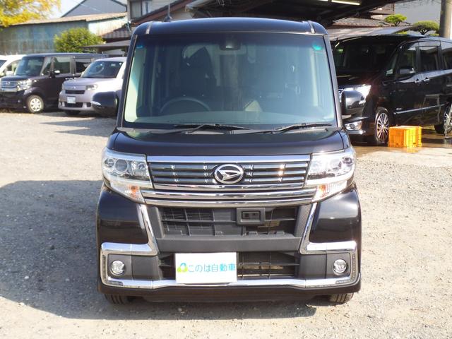 タント カスタムＸ　トップエディションＳＡＩＩ　社外ナビ　フルセグＴＶ　Ｂｌｕｅｔｏｏｔｈオーディオ　バックカメラ　オートライト　左パワースライドドア　ＬＥＤヘッドライト　スマートキー　プッシュスタート　エコアイドル　ＥＴＣ（4枚目）