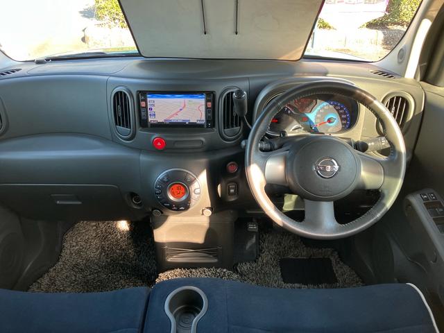 キューブ 15X インディゴ+プラズマ インテリキー2個 プッシュスタート ナビ DVD 電格ミラー オートエアコン ベンチシート プライバシーガラス(8枚目)