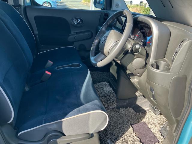 キューブ 15X インディゴ+プラズマ インテリキー2個 プッシュスタート ナビ DVD 電格ミラー オートエアコン ベンチシート プライバシーガラス(11枚目)