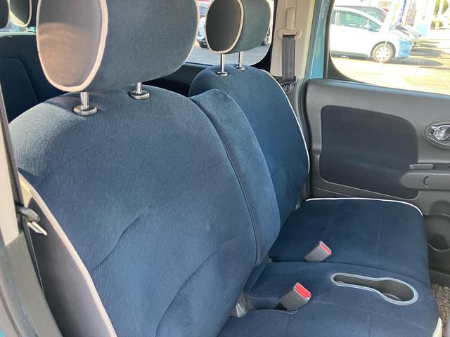 キューブ 15X インディゴ+プラズマ インテリキー2個 プッシュスタート ナビ DVD 電格ミラー オートエアコン ベンチシート プライバシーガラス(14枚目)