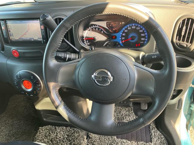 キューブ 15X インディゴ+プラズマ インテリキー2個 プッシュスタート ナビ DVD 電格ミラー オートエアコン ベンチシート プライバシーガラス(22枚目)