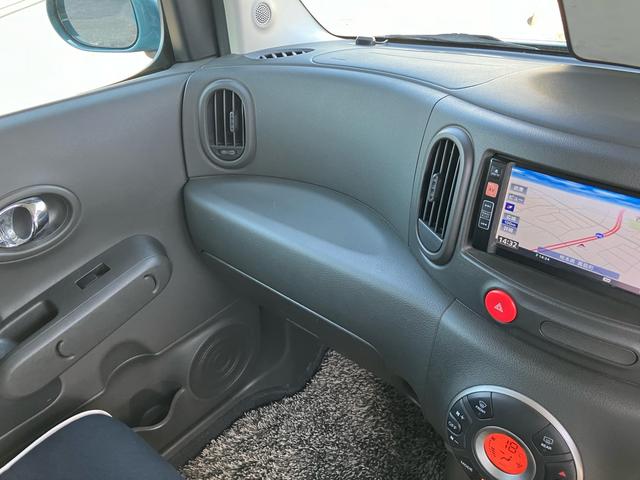 キューブ 15X インディゴ+プラズマ インテリキー2個 プッシュスタート ナビ DVD 電格ミラー オートエアコン ベンチシート プライバシーガラス(33枚目)