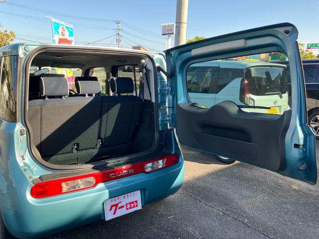 キューブ 15X インディゴ+プラズマ インテリキー2個 プッシュスタート ナビ DVD 電格ミラー オートエアコン ベンチシート プライバシーガラス(50枚目)