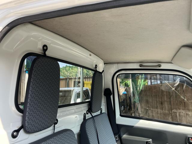 キャリイトラック KC 4WD 5速マニュアル エアコン パワステ 4WD用タイヤ4本新品 エアバッグ スペアキー バイザー 荷台マット あおりカバー 3方開(38枚目)