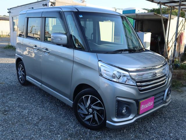 スペーシアカスタム XS 2年保証付 ETC 全周囲カメラ 両側電動スライドドア ナビ レーンアシスト 衝突被害軽減システム オートライト HID スマートキー アイドリングストップ 電動格納ミラー シートヒーター CVT(3枚目)