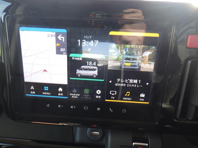 スペーシアカスタム 　全周囲カメラ　両側電動スライドドア　ナビ　ＴＶ　クリアランスソナー　オートクルーズコントロール　オートライト　スマートキー　電動格納ミラー　シートヒーター　ＣＶＴ　ＵＳＢ　Ｂｌｕｅｔｏｏｔｈ（10枚目）