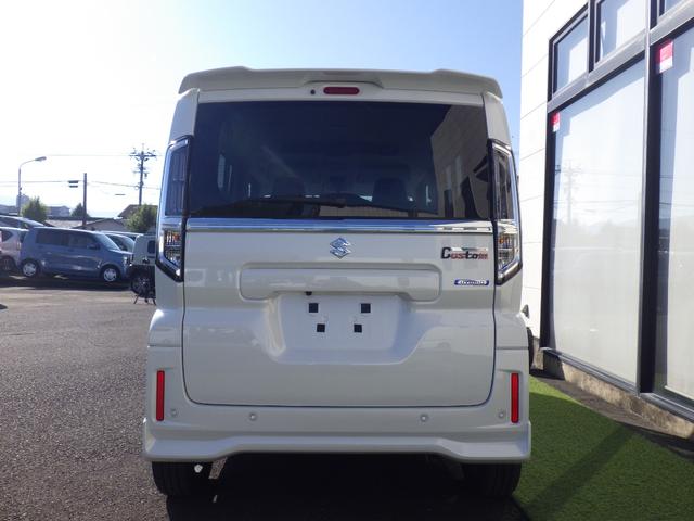 スペーシアカスタム ハイブリッドＸＳターボ　ドライブレコーダー　全周囲カメラ　両側電動スライドドア　ＴＶ　クリアランスソナー　オートライト　スマートキー　アイドリングストップ　電動格納ミラー　シートヒーター　ベンチシート　ＣＶＴ　ＥＳＣ（19枚目）