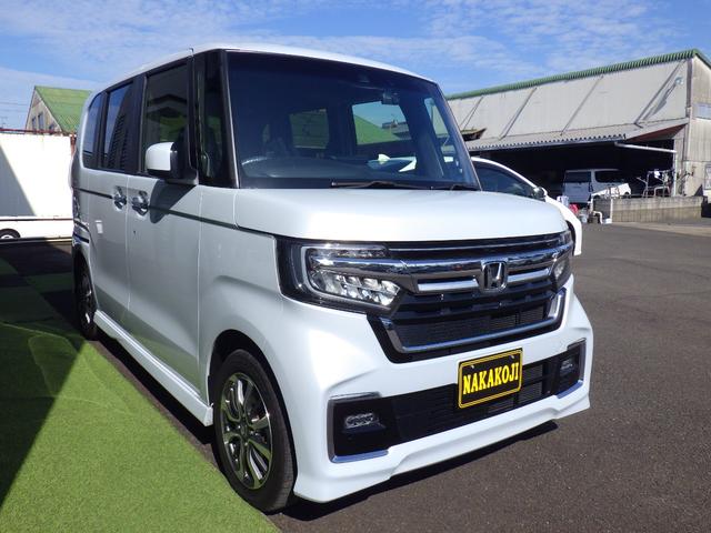 Ｎ－ＢＯＸカスタム Ｌ　ＥＴＣ　両側スライド・片側電動　ナビ　ＴＶ　クリアランスソナー　オートクルーズコントロール　レーンアシスト　衝突被害軽減システム　オートライト　スマートキー　アイドリングストップ　電動格納ミラー（15枚目）