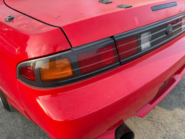 シルビア Ｋ’ｓ　エアロＳＥ　ターボ・５ＭＴ・後期型・ローダウン・１８インチアルミ・社外マフラー・ブローオフ・エアクリ・ハンドル・エアロボンネット・ブースト計（29枚目）