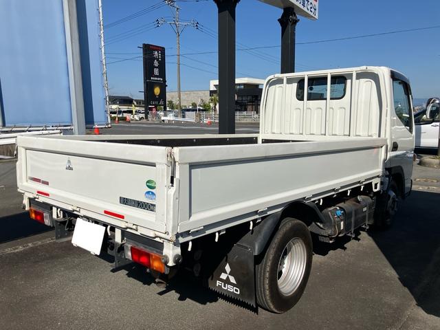 キャンター ベースグレード 2t 平ボデー 5速マニュアル キーレス ブルーテック 三方開 リヤWタイヤ(18枚目)