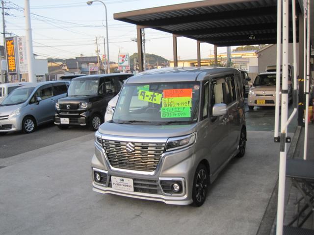 スペーシアカスタム ハイブリッドＸＳターボ　車検２年＆整備付き　８インチナビ　ＴＶ　Ｂｌｕｅｔｏｏｔｈ　バックカメラ　全方位カメラ　ＥＴＣ　両側電動スライドドア　衝突被害軽減システム　ＬＥＤヘッドライト（5枚目）