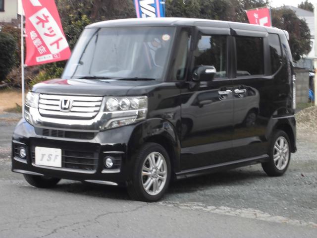 N-BOXカスタム G・Lパッケージ キーフリー プッシュスタート パワースライドドア 地デジナビ バックカメラ フリップダウンモニター アルミホイール HIDヘッドライト CVT タイミングチェーンエンジン ベンチシート インパネシフト(2枚目)