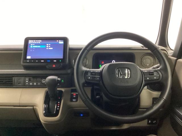 Ｎ－ＢＯＸ ベースグレード　メモリーナビ　リアカメラ　ＥＴＣ　衝突軽減システム　スマートキ－　カーテンエアバック　イモビライザー　ＥＣＯモード　横滑り防止　オートクルーズ　ＬＥＤヘッドライト　キーフリー　地デジ　オートエアコン（3枚目）