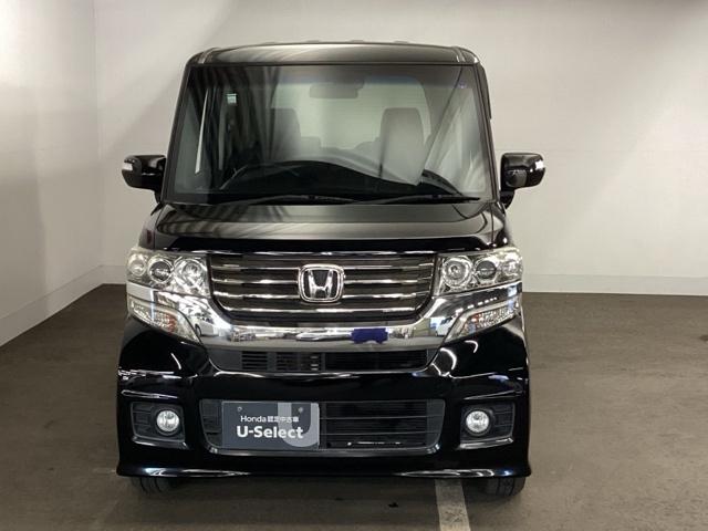 Ｎ－ＢＯＸカスタム Ｇ・Ｌパッケージ　リアカメラ　ＥＴＣ　左右パワースライド　アイドリングストップ車　ナビ・ＴＶ　スマキ－　フロントベンチシート　地デジＴＶ　パワーウィンドウ　盗難防止システム　オートエアコン　パワステ　ＤＶＤ再生可（6枚目）