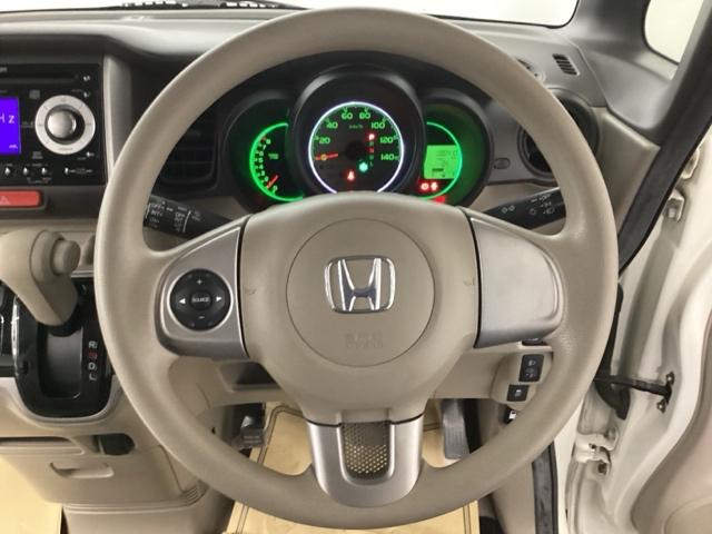 Ｎ－ＢＯＸ Ｇ・Ｌパッケージ　ＣＤ　ＡＢＳ　ベンチシート　Ｉ－ＳＴＯＰ　ベンチ席　全席ＰＷ　ＡＡＣ　横滑り防止　スマートキー　キーレスＥ　パワーステアリング　片側電動両側スライドドア　運転席エアバッグ　Ｗエアーバック（3枚目）