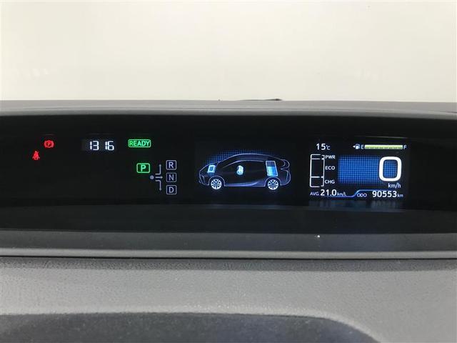 プリウス Ｓ　取説記録簿　ＥＳＣ　スマートキ－　メモリーナビゲーション　ＬＥＤヘッドライト　ＥＴＣ車載器　フルオートエアコン　ナビ　クルーズコントロール　エアバッグ　イモビ　パワーウインドウ　ＰＳ　サイドエアバック（18枚目）