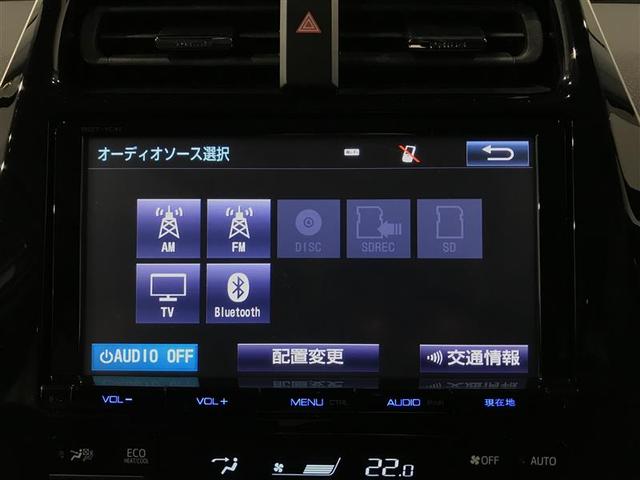 プリウス Ａ　衝突軽減ブレーキシステム　Ｂモニタ　記録簿有　ＬＥＤヘッド　クルーズコントロール　セキュリティー　スマートキー　パワーステアリング　ＥＴＣ　アルミホイル　オートエアコン　ＳＲＳ　ＡＢＳ　キーレス（4枚目）